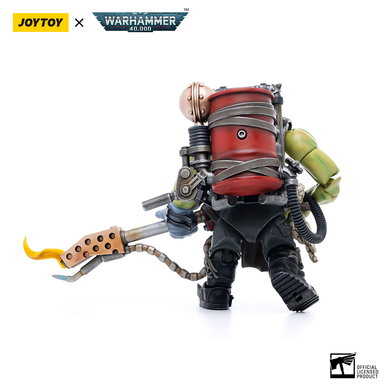 JoyToy 1/18 Warhammer 40.000 Action Figure Ork Kommandos Burna Boy Ragrob Collection Model (11 cm