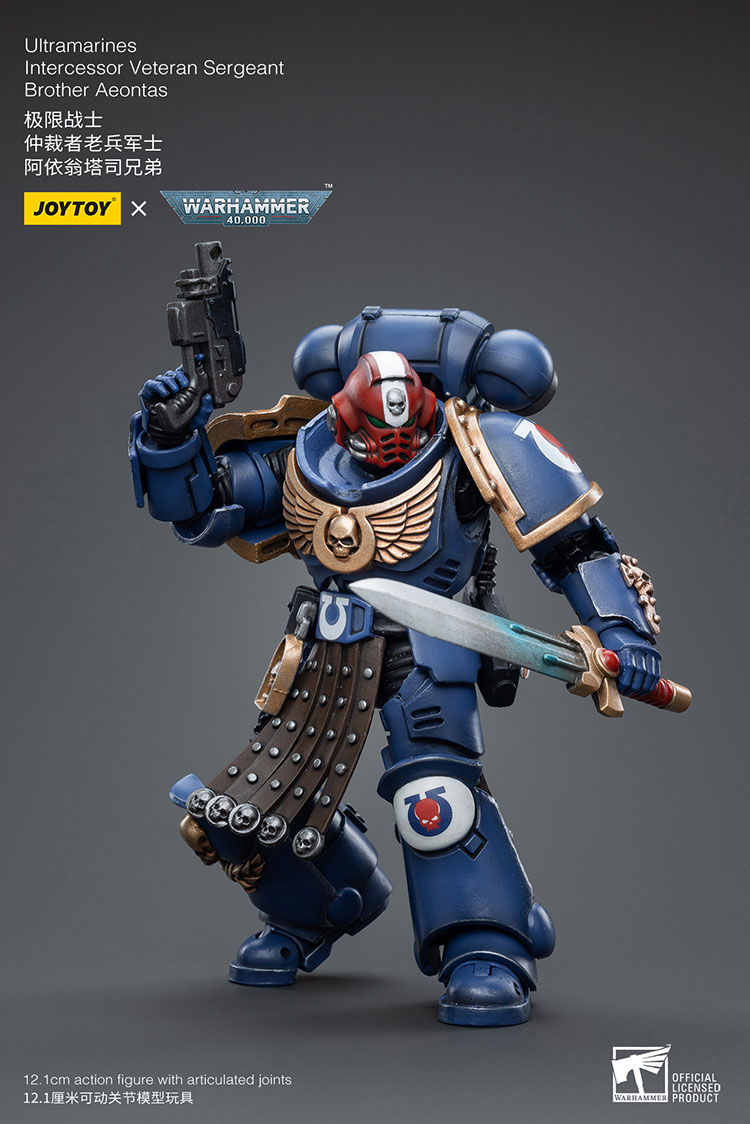 Сержант брат. Joy Toy Warhammer Ultramarines. Veteran Sergeant Warhammer.