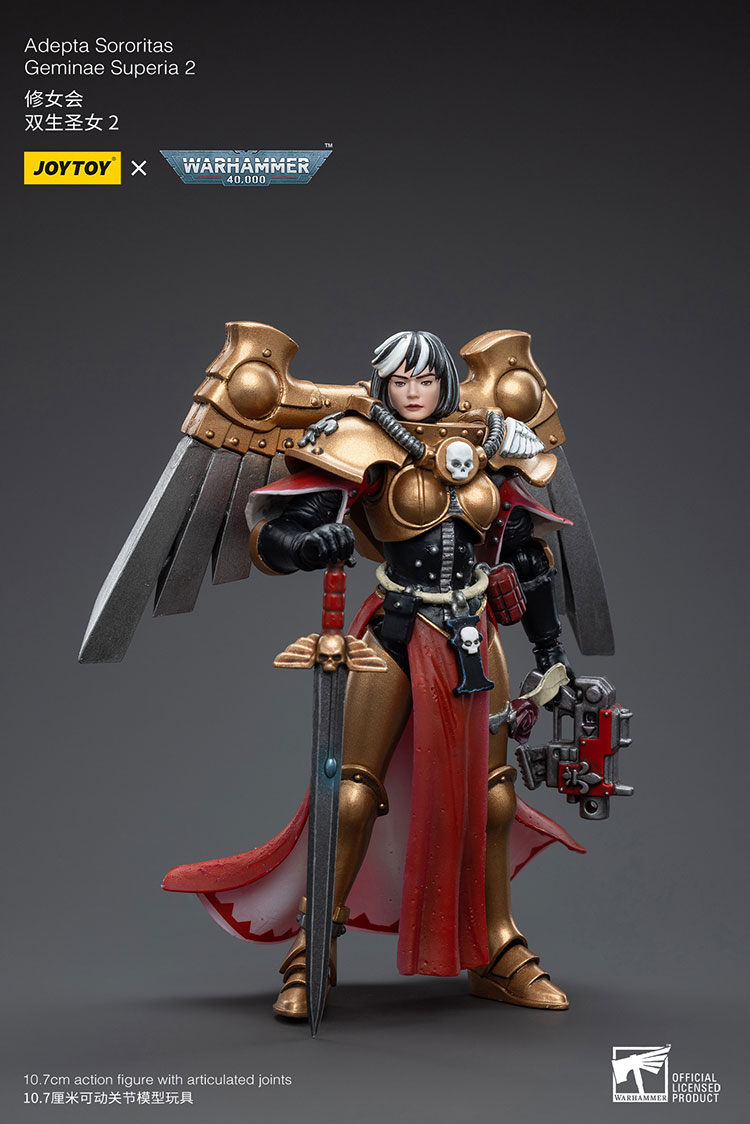 Badge D'honneur Warhammer 40K Adepta Sororitas - Sceau Rose De L'Empereur En Alliage De Zinc - 65 X 133,7 Mm