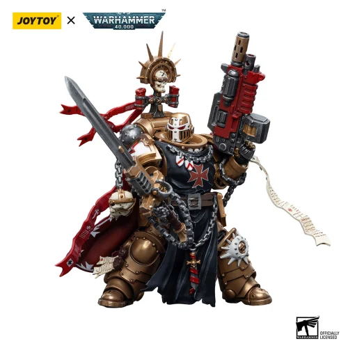 JOYTOY Warhammer 40K – Templiers Noirs Outriders – Figurine 1/18 Articulée Avec Accessoires, Licence Officielle, Collection