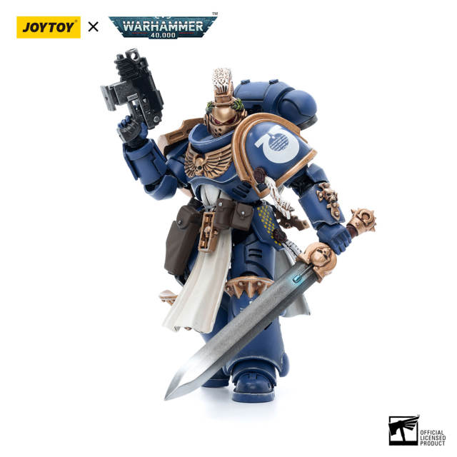 JoyToy Warhammer 40K Ultramarines Primaris Company Champion Brother Parnaeus 1:18 Action Figure