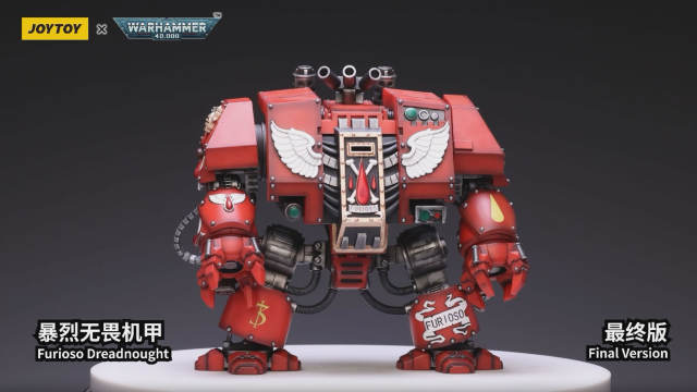 JoyToy Warhammer 40K Blood Angels Furioso Dreadnought Brother Samel 1:18 Action Figure