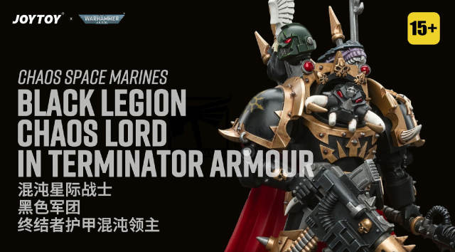 Chaos Space Marines Black Legion Chaos Lord in Terminator Armour