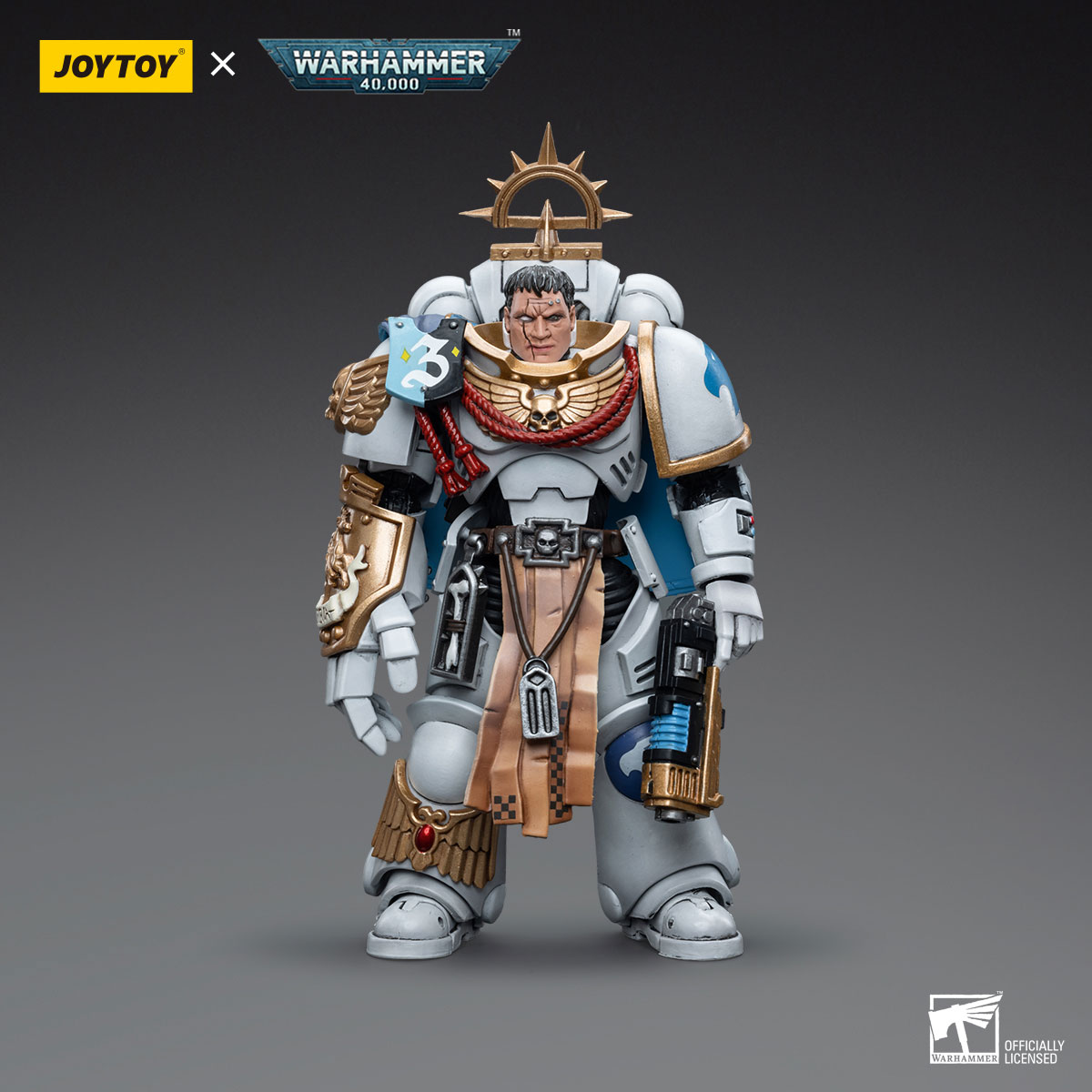 JoyToy Warhammer 40K Space Marines White Consuls Captain Messinius