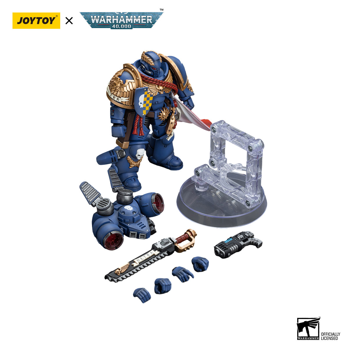 WARHAMMER 40K Ultramarines Captain with Jump Pack Action Figure