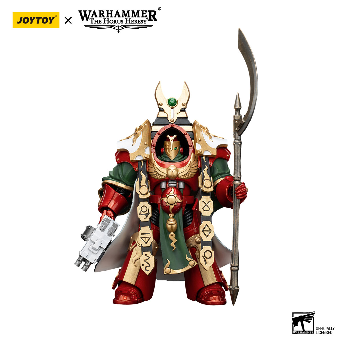 JOYTOY Warhammer 40K Action Figure 1/18 - Pretore Legione Figli Di Horus In Armatura Terminator Cataphractii