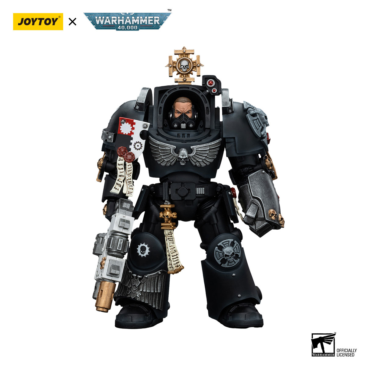 JOYTOY WARHAMMER Iron Hands Captain in Terminator Armour