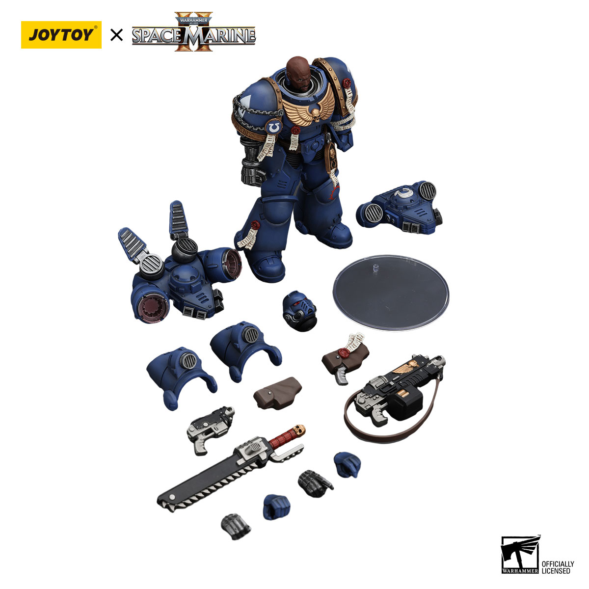 ゲームキャラクター JoyToy Warhammer 40k SM2 Brother Chairon JoyToy WH40K Ultramarines Space Marine 2 Brother Chairon