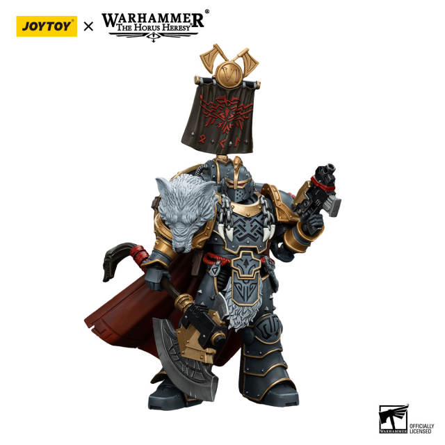 Space Wolves Legion Praetor with Power Axe and Combat Shield