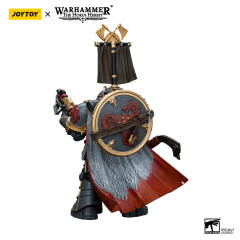 JOYTOY Warhammer 40k – Space Wolves Legion Praetor Con Ascia E Scudo, Action Figure 1/18