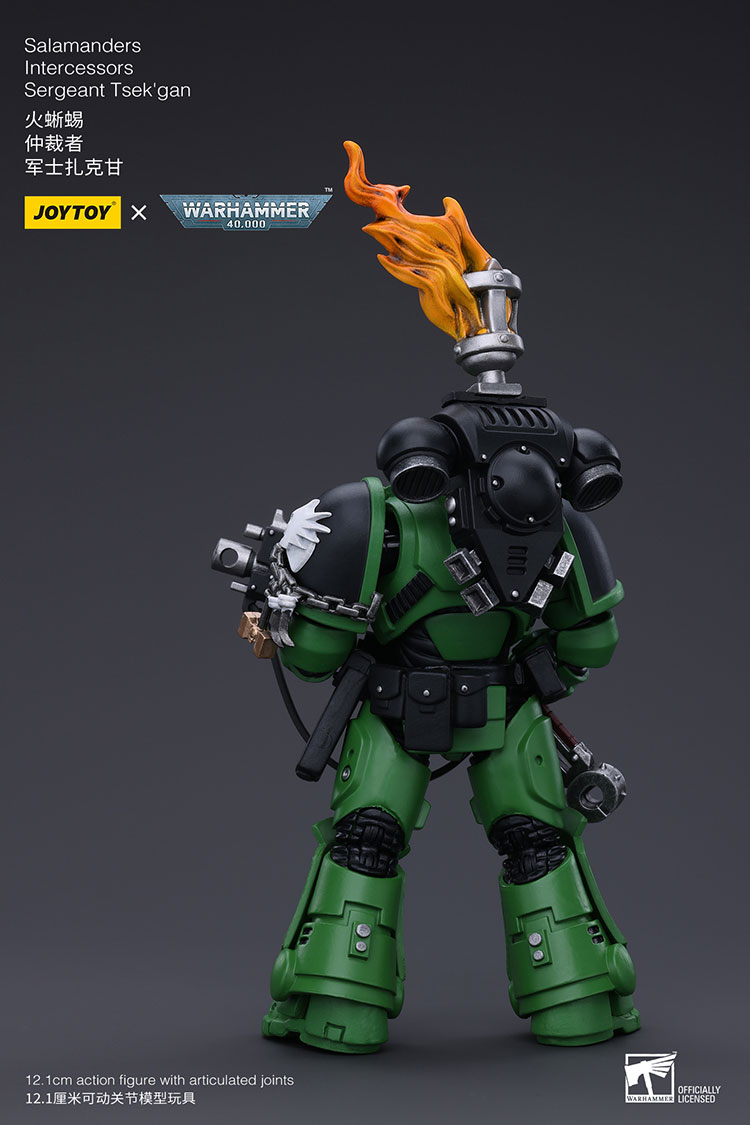 HiPlay JOYTOY Warhammer 40k Salamanders Sergeant Tsek'gan – Action Figure 1/18 12 Cm – Modello Da Collezione In PVC