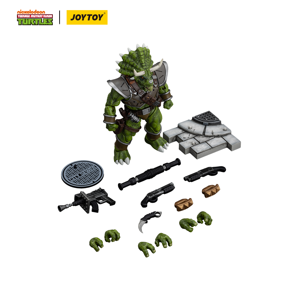 JOYTOY TMNT Captain Zorax & Adjutant Zork & Triceraton Infantryman
