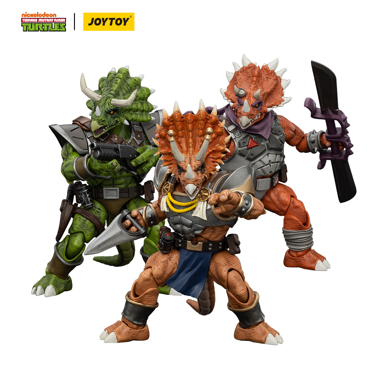 トントン虎吉 JOYTOY TMNT Captain Zorax & Adjutant Zork & Triceraton Infantryman