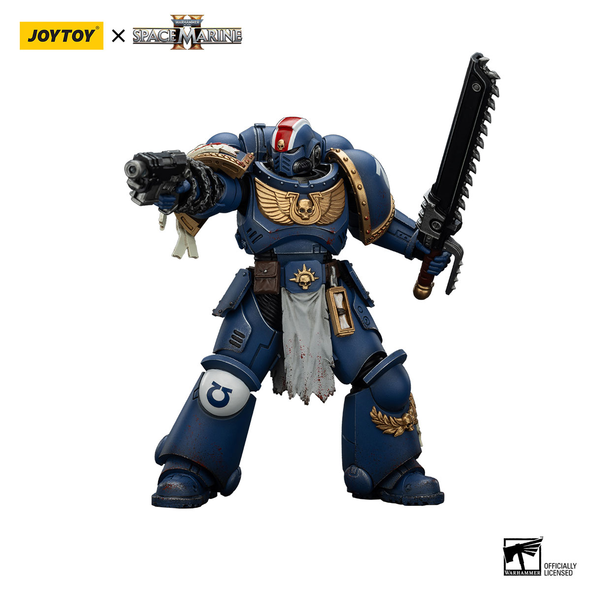 JOYTOY Warhammer Ultramarines Lieutenant Titus-Collectors Edition