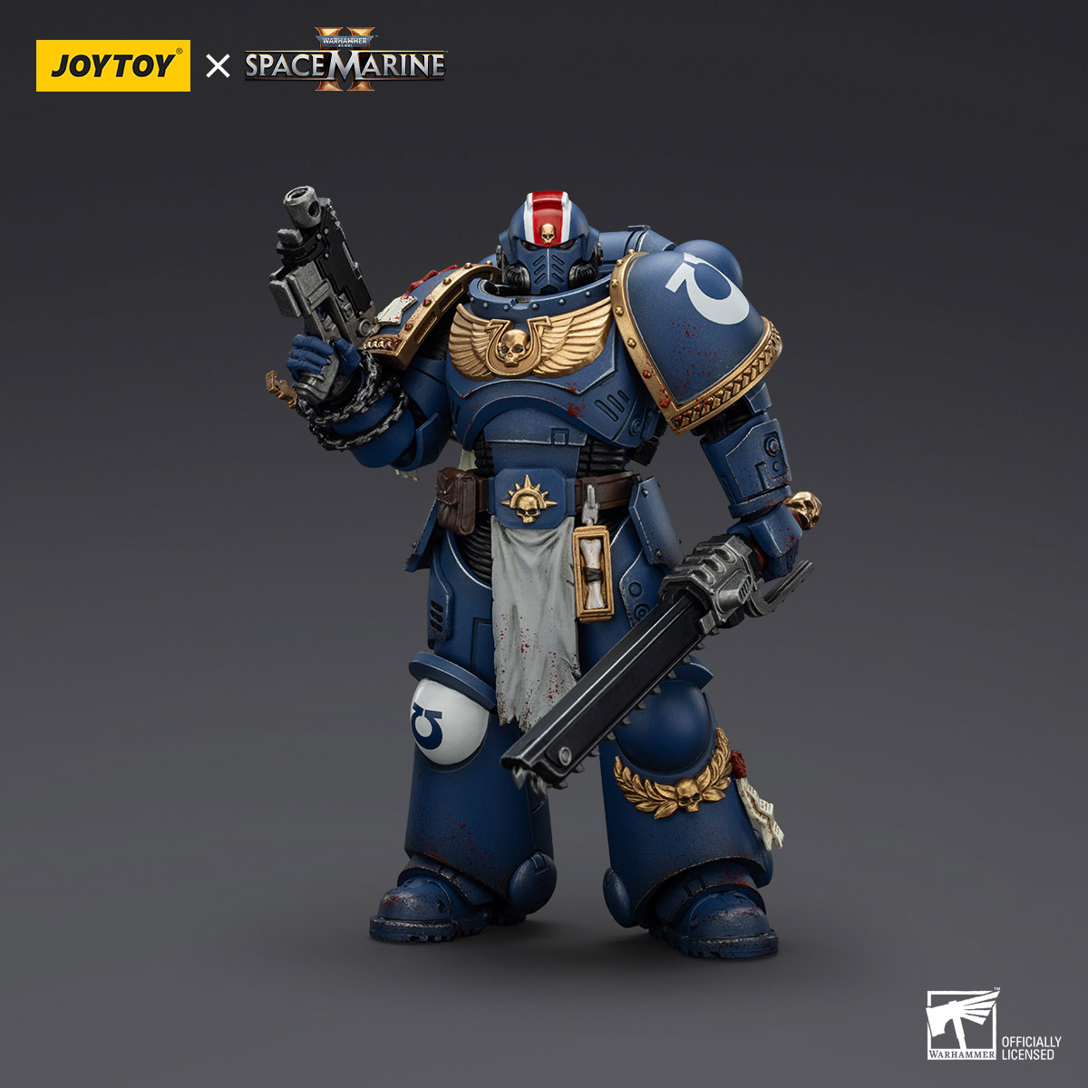 JOYTOY Warhammer Ultramarines Lieutenant Titus-Collectors Edition