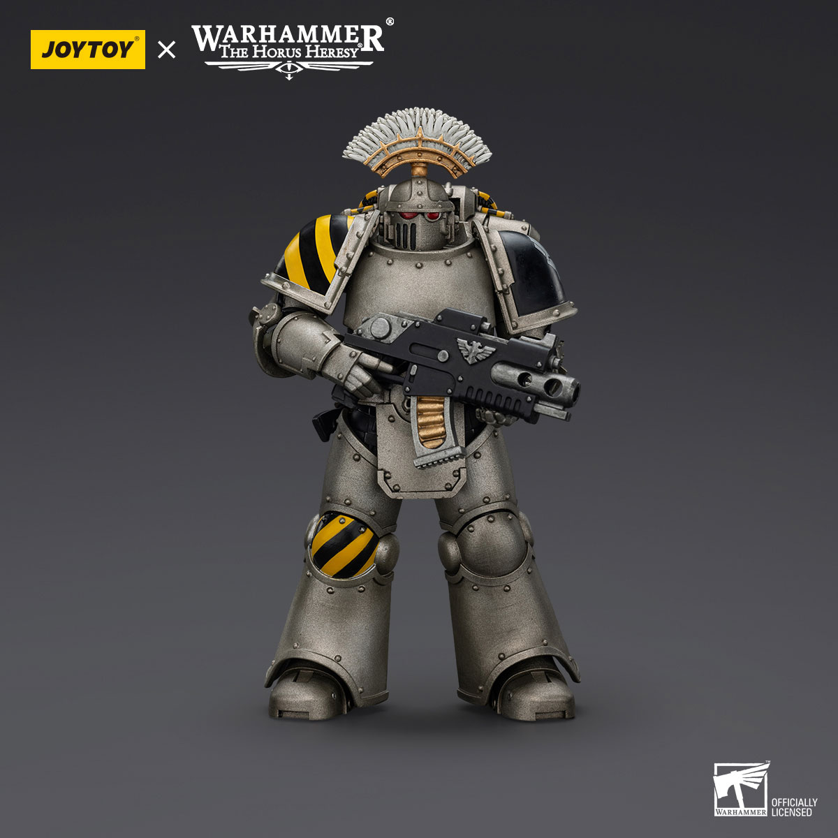 IN STOCK] JOYTOY Warhammer 40K 1/18 Action Figures Iron Warriors Command Squad Chosen With Legion Standard