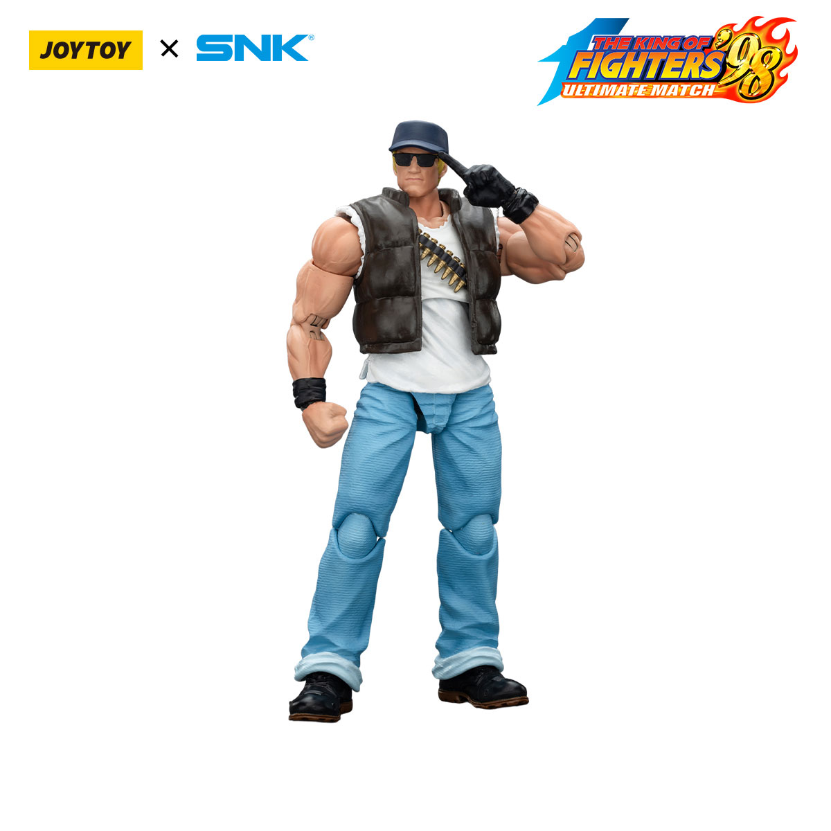 JOYTOY SNK KOF'98UM Ikari Warriors Team Clark Still Action Figure