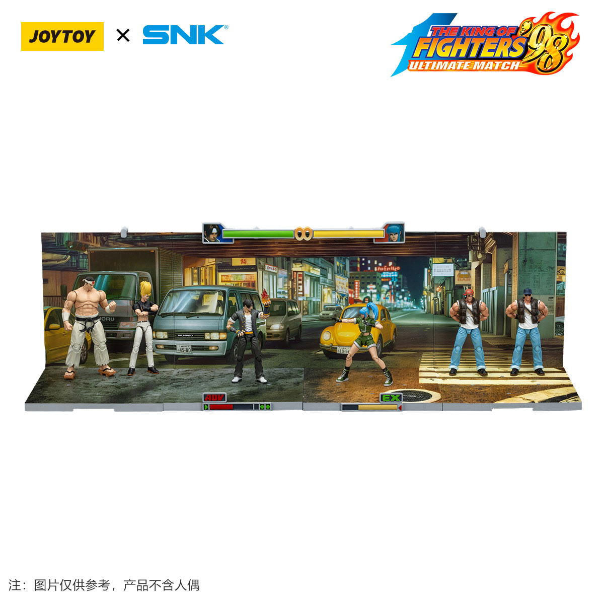 JOYTOY SNK KOF'98UM Stage Base Japan Street Action Figure