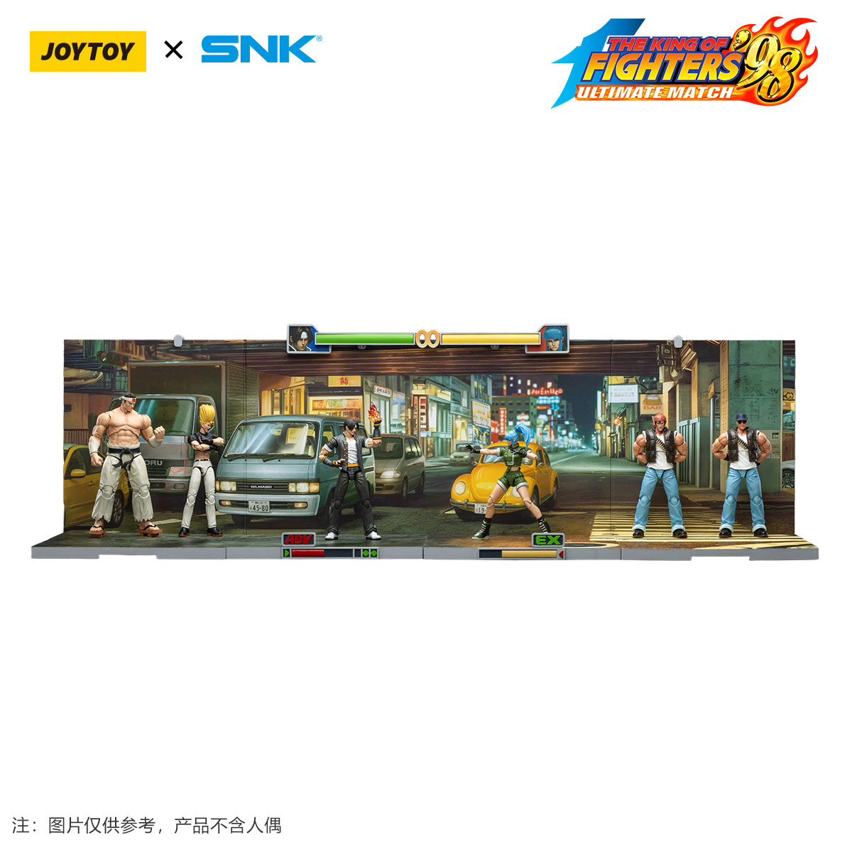JOYTOY SNK KOF'98UM Stage Base Japan Street Action Figure