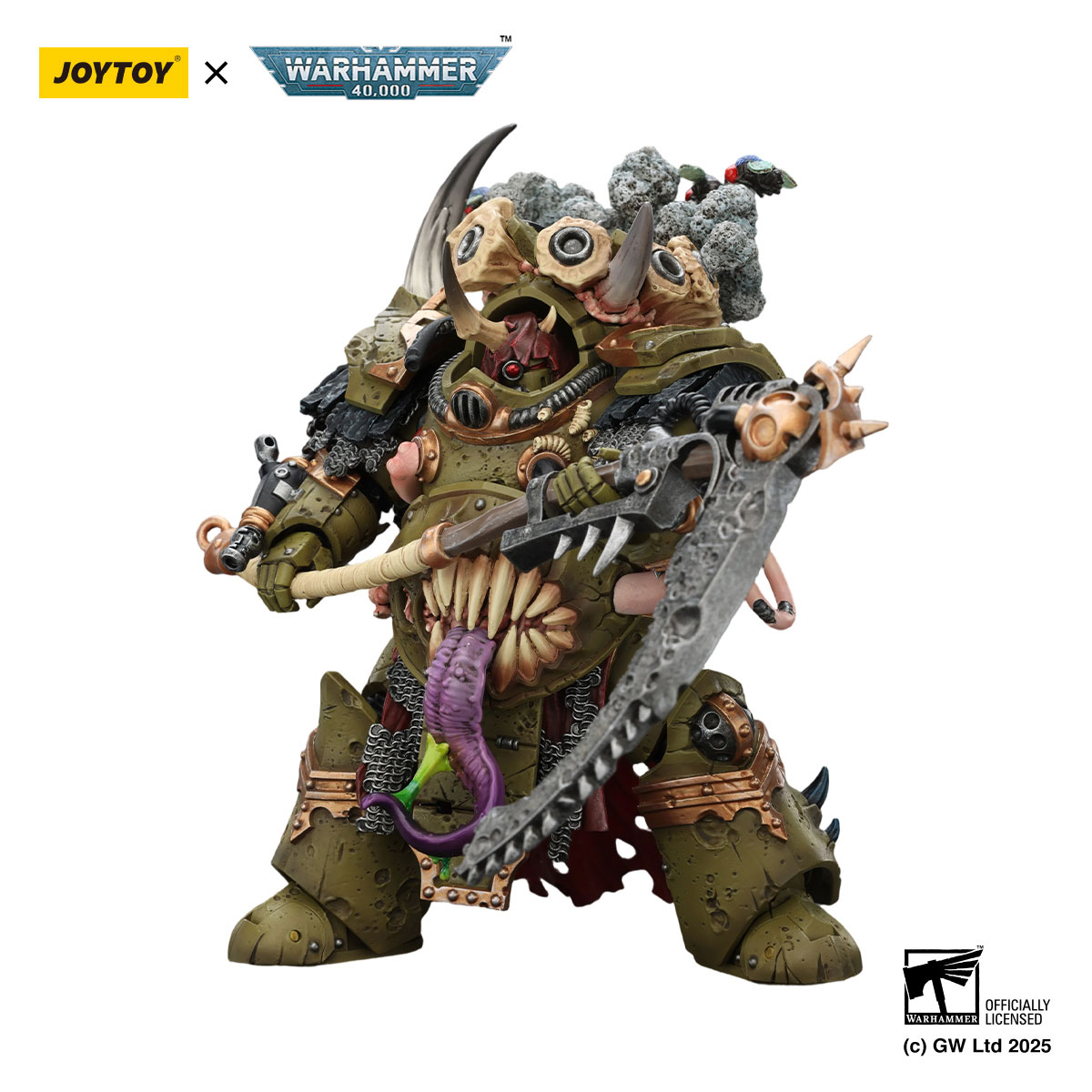Death Guard Deathshroud Terminators Champion with Manreaper and