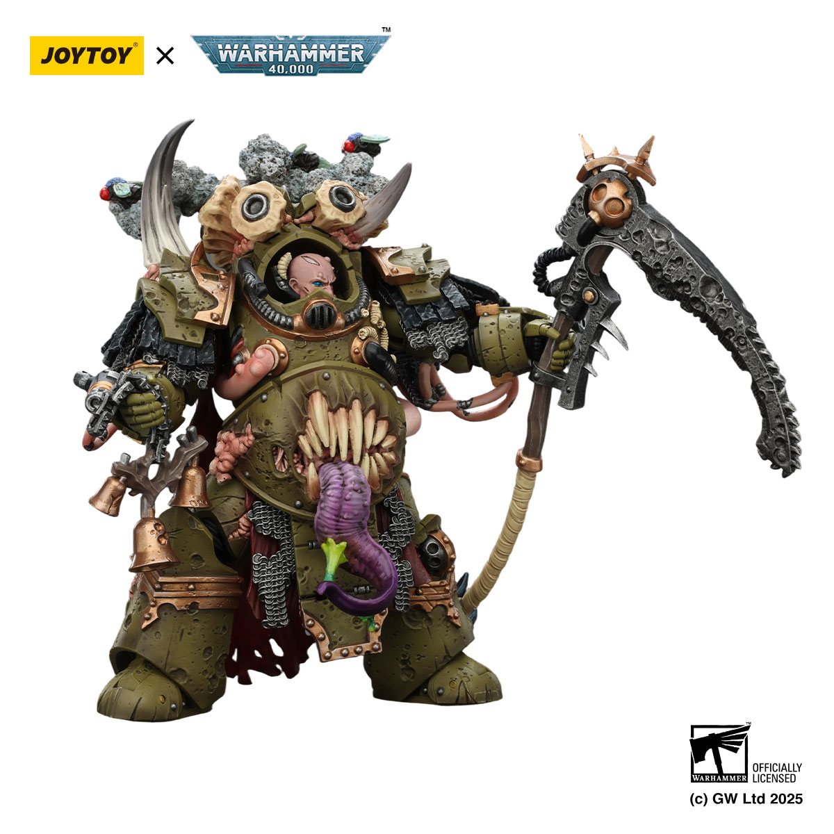 Death Guard Deathshroud Terminators Champion with Manreaper and