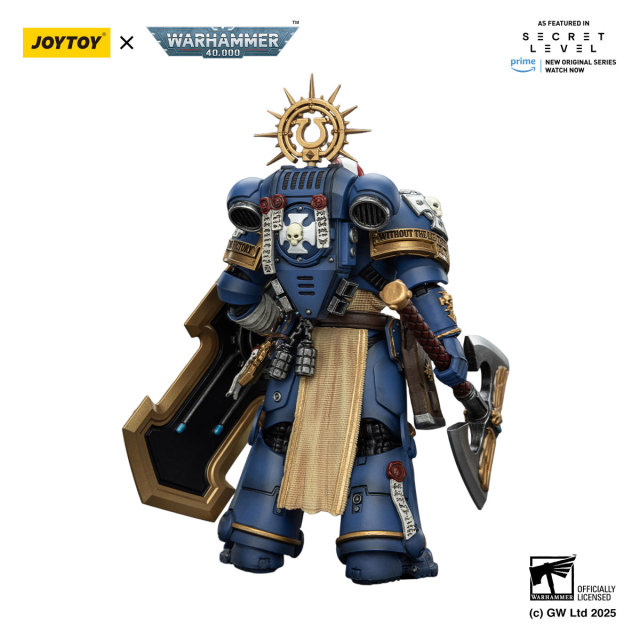 Ultramarines Metaurus with Power Axe, Stormshield and Plasma Pistol