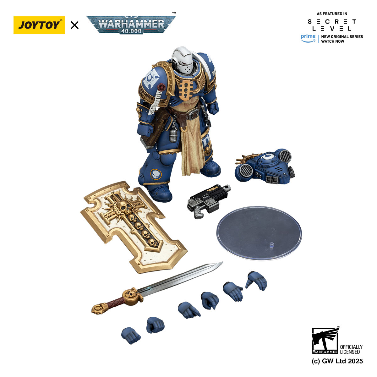 JOYTOY Ultramarines Levantus 1:15 Scale Figure | Warhammer 40k