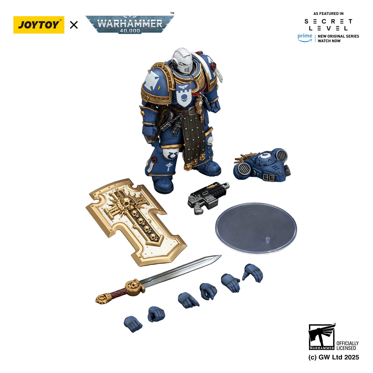 JOYTOY Ultramarines Torvald 1:15 Scale Figure | Warhammer 40k