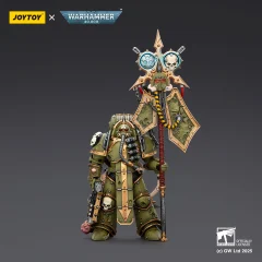 Death Guard Plague Marine lcon bearer with Boltgun and Plague knife