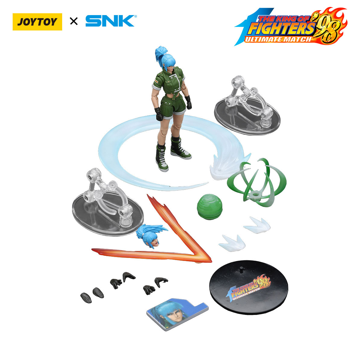 JOYTOY SNK KOF'98UM Ikari Warriors Team Leona Heidern Action Figure