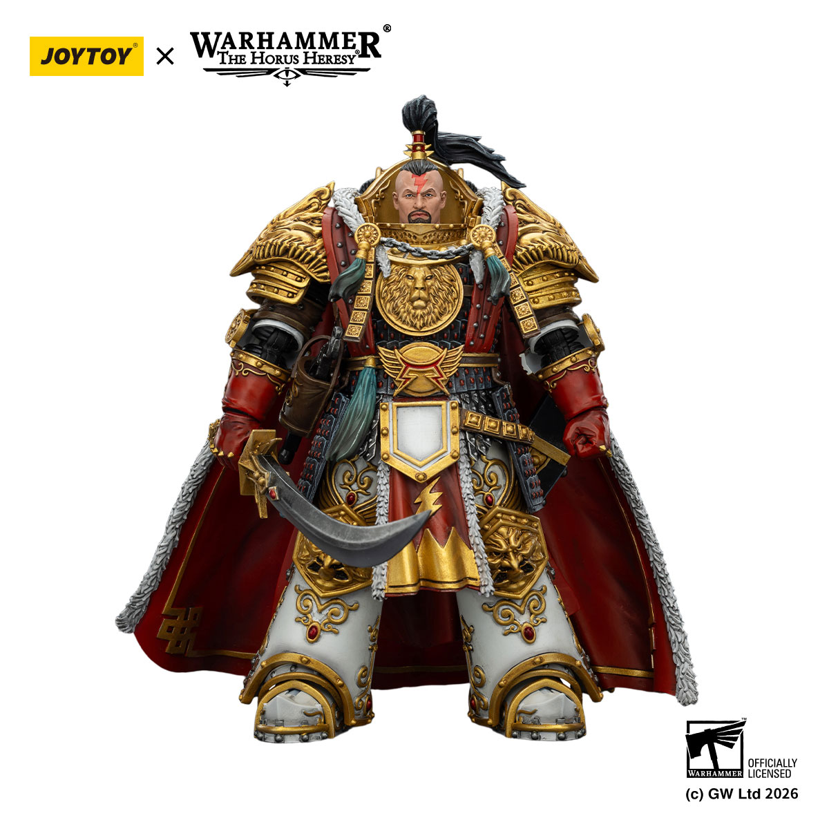 Joytoy Warhammer 30k - White Scars Jaghatai Khan Primarch Action