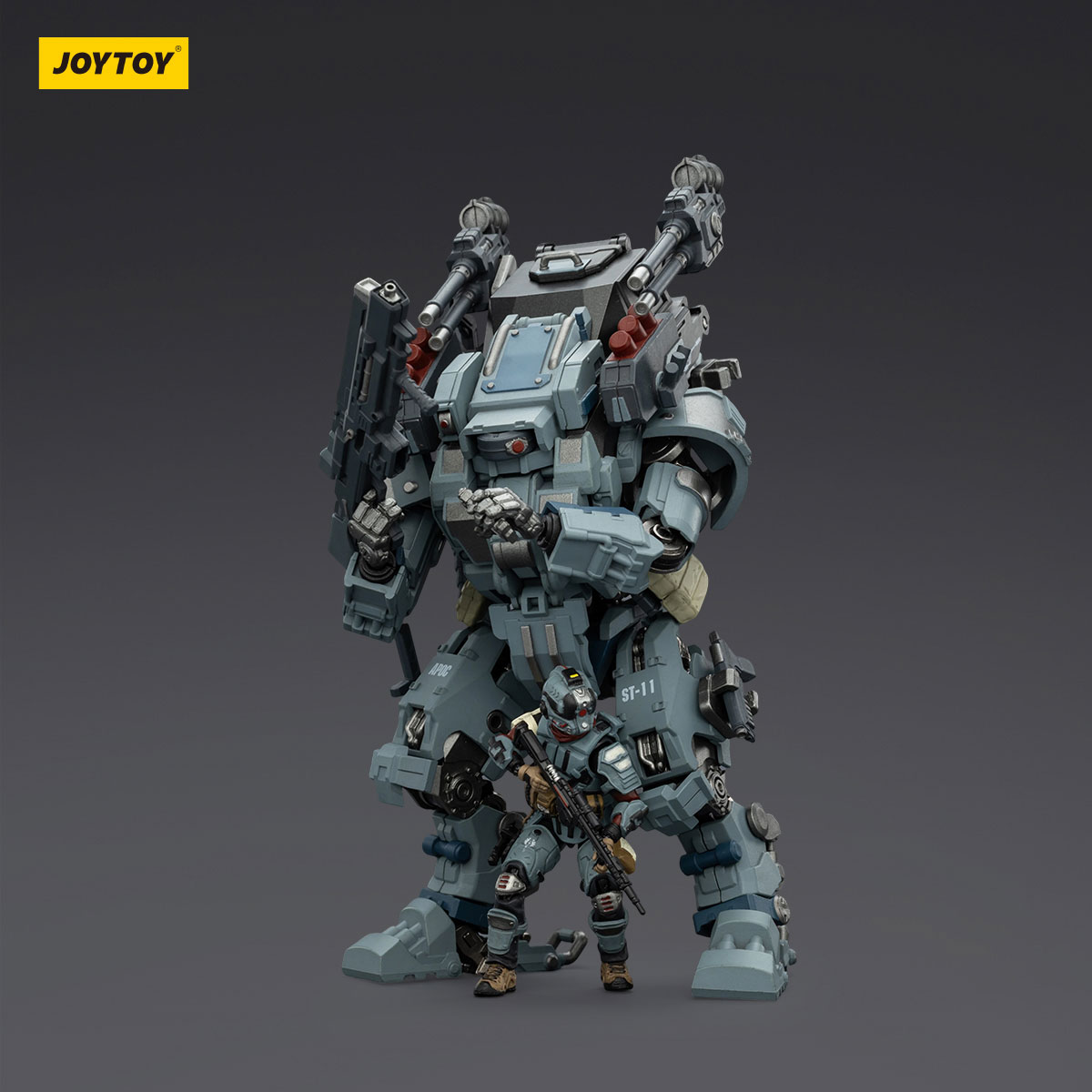 JOYTOY APOC Series Bedrock Sentence Heavy Fire Assault Mech | Dark