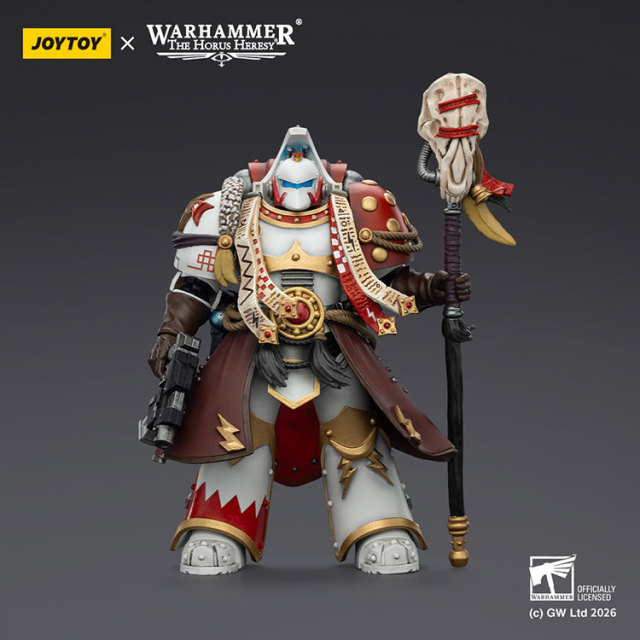 White Scars Stormseer Consul with Force Staff and Bolt Pistol