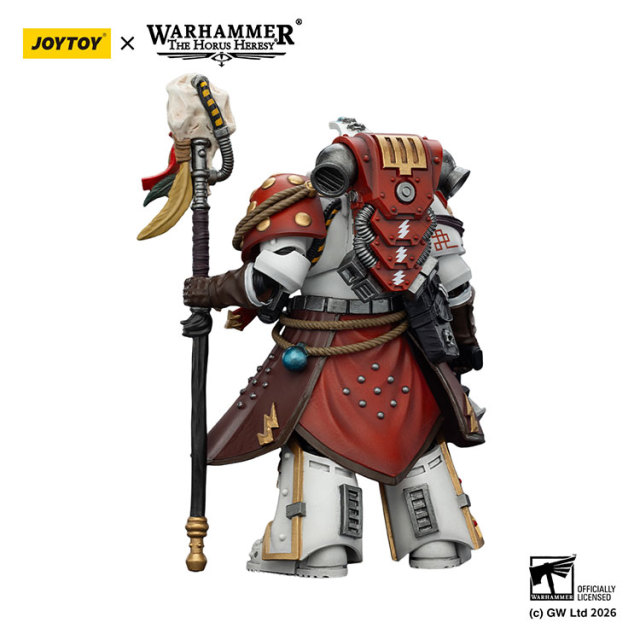 White Scars Stormseer Consul with Force Staff and Bolt Pistol