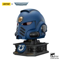 Ultramarines Captain MkX Helmet & Display Stand