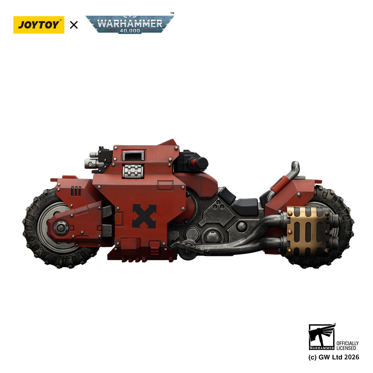 JOYTOY Blood Angels Raider-pattern Combat Bike with twin-linked