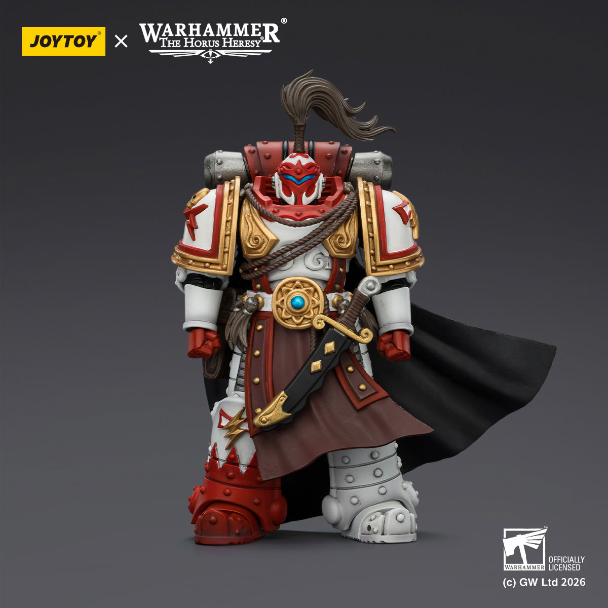 JOYTOY White Scars Hibou Khan,Seeker of Atonement,with power sword