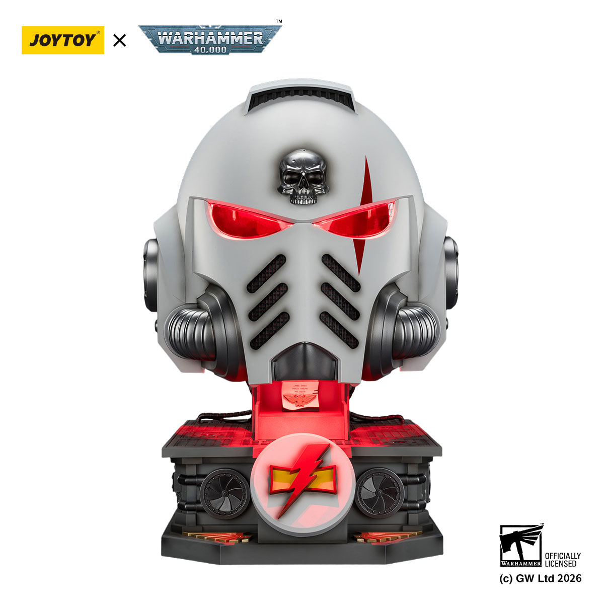 JOYTOY White Scars MkX Helmet & Display Stand | Warhammer 40K