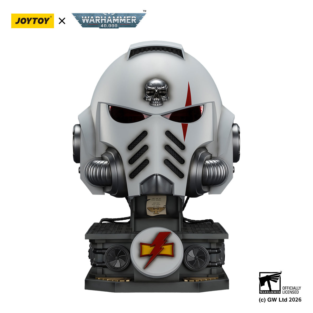 JOYTOY White Scars MkX Helmet & Display Stand | Warhammer 40K