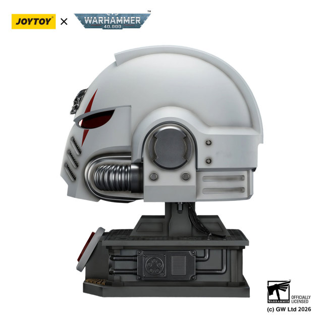 White Scars MkX Helmet & Display Stand