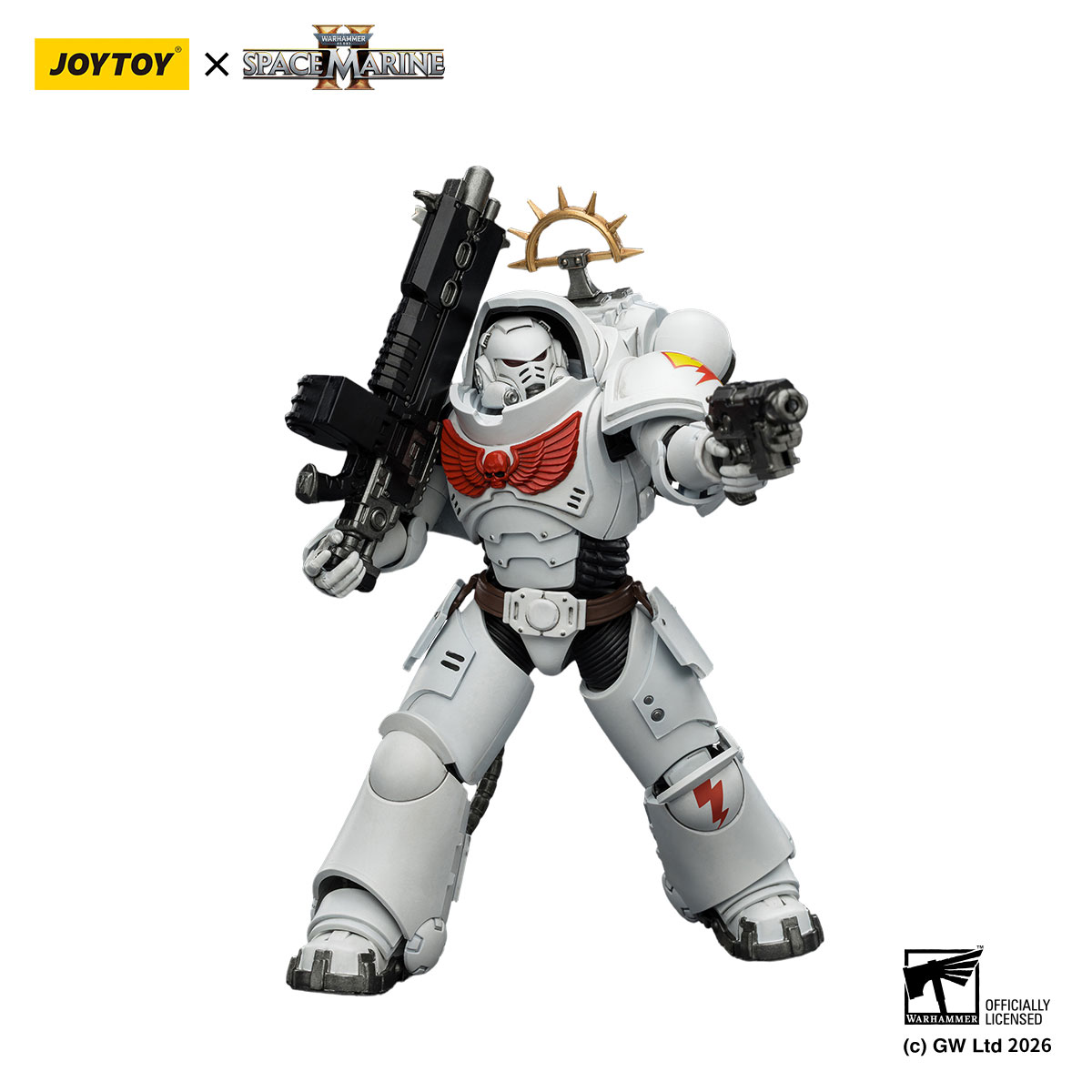 White Scars Heavy Intercessor Figure | Warhammer 40K - JOYTOY