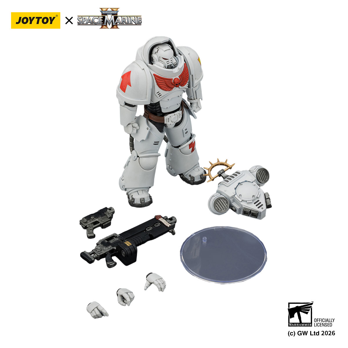 White Scars Heavy Intercessor Figure | Warhammer 40K - JOYTOY