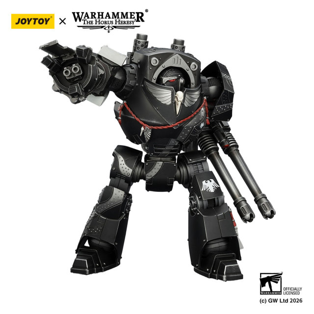 Raven Guard Contemptor Dreadnought with Gravis autocannon and Chainfist