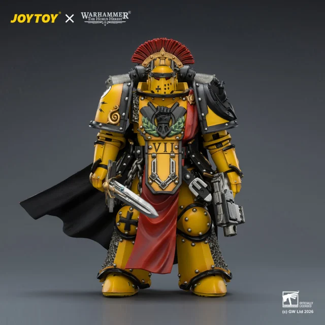 Imperial Fists Legion Praetor in Mk Ill Armour with Power Sword and Bolt Pistol