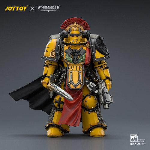 Imperial Fists Legion Praetor in Mk Ill Armour with Power Sword and Bolt Pistol