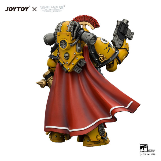 Imperial Fists Legion Praetor in Mk Ill Armour with Power Sword and Bolt Pistol