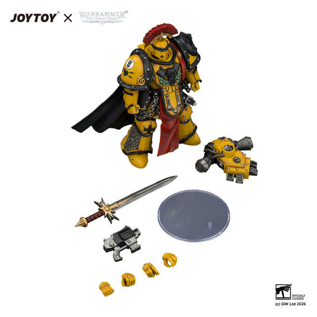 Imperial Fists Legion Praetor in Mk Ill Armour with Power Sword and Bolt Pistol