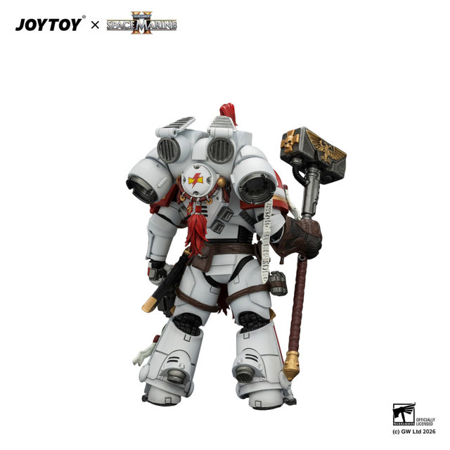 Game Edition White Scars Assault Intercessor Champion with Thunder Hammer and Bolt Pistol