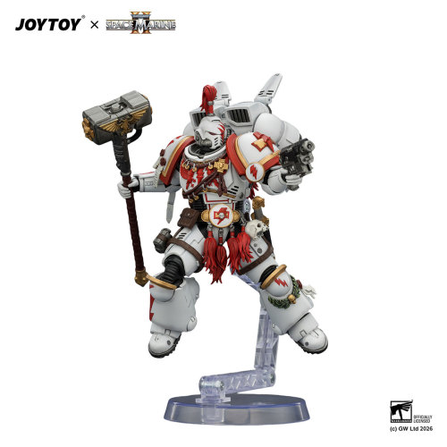 Game Edition White Scars Assault Intercessor Champion with Thunder Hammer and Bolt Pistol