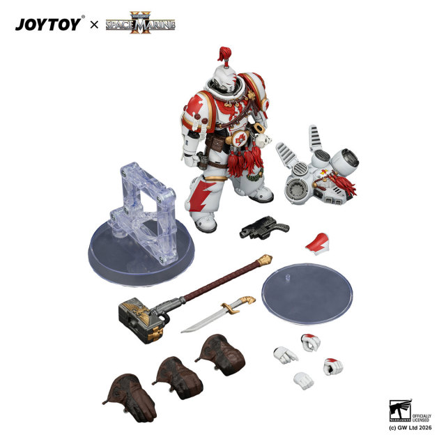 Game Edition White Scars Assault Intercessor Champion with Thunder Hammer and Bolt Pistol
